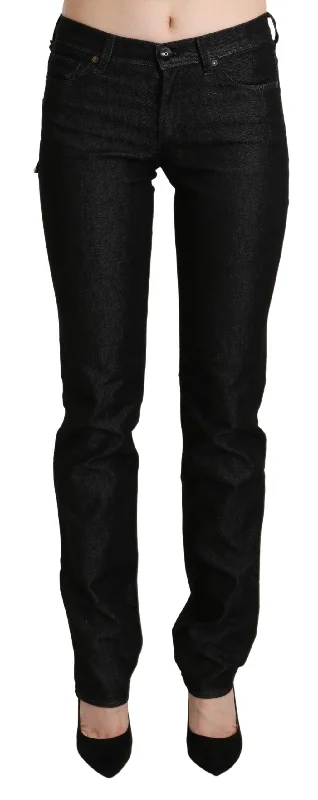 Time-Limited Offer Ermanno Scervino  Mid Waist Skinny Slim blue Women's Trouser
