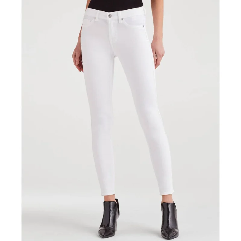 Half Price Mid Rise Ankle Skinny Jean In Clean White