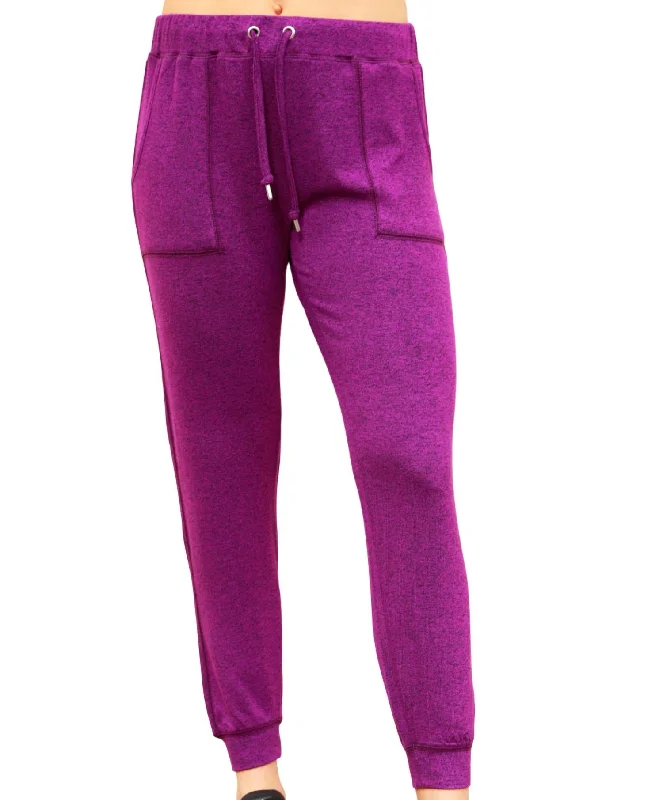 Limited Supply Solid Jogger In Violet