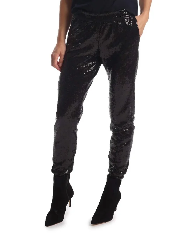 Big Discounts Sequin Jogger In Black