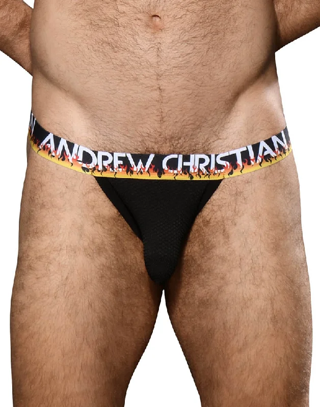 Andrew Christian Flames Mesh Jock w/ Almost Naked 92683