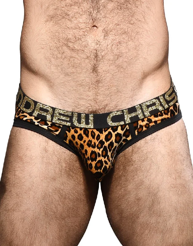 Andrew Christian Plush Leopard Brief w/ Almost Naked 92295