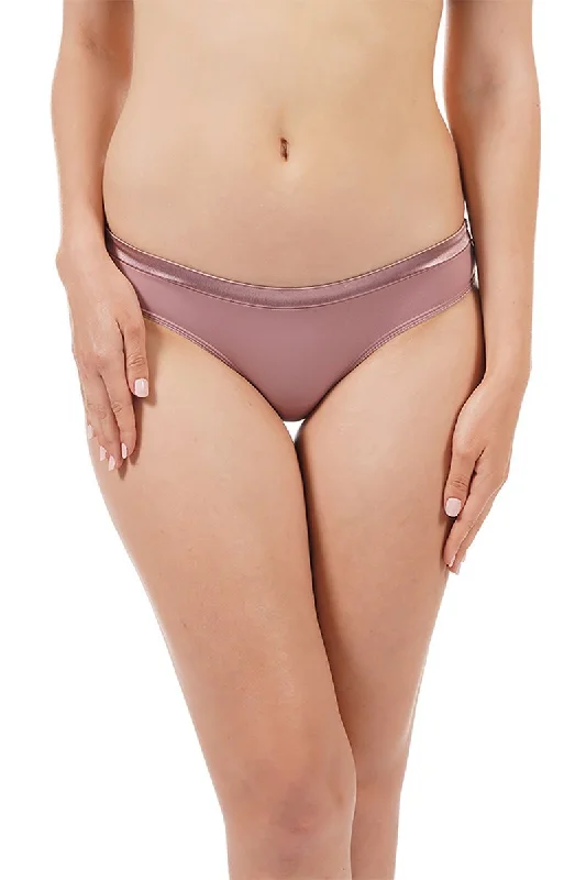 Satin Edge Bikini Panty - Antique Rose