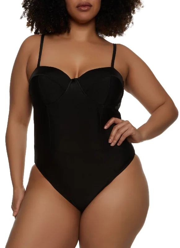 Plus Size Haute Monde Bustier Bodysuit