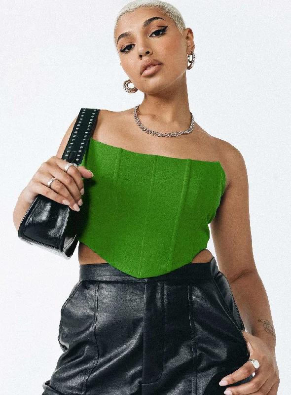 Carlie Top Apple Green