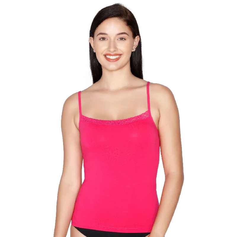 JSC-804 Spaghetti Camisole-Dark Pink