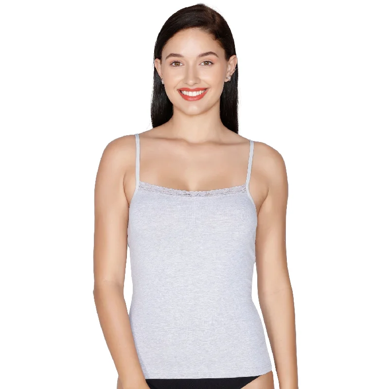 JSC-804 Spaghetti Camisole-Grey Melange