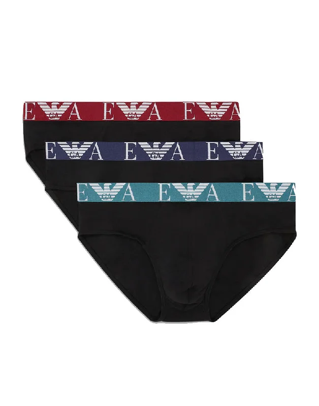 Emporio Armani Monogram 3-Pack Brief 111734-21320