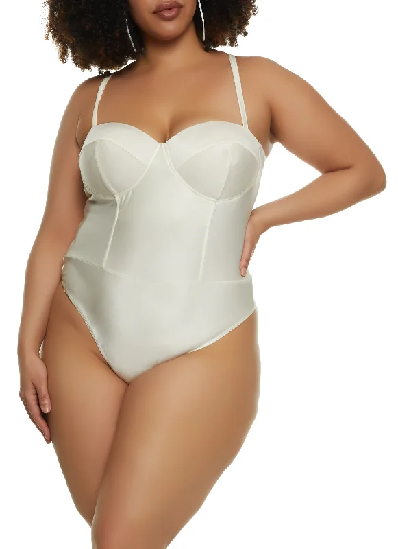 Plus Size Haute Monde Bustier Bodysuit