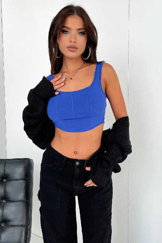 Jay Crop - Royal Blue