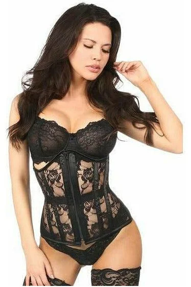 Lavish Sheer Lace Under Bust Corset