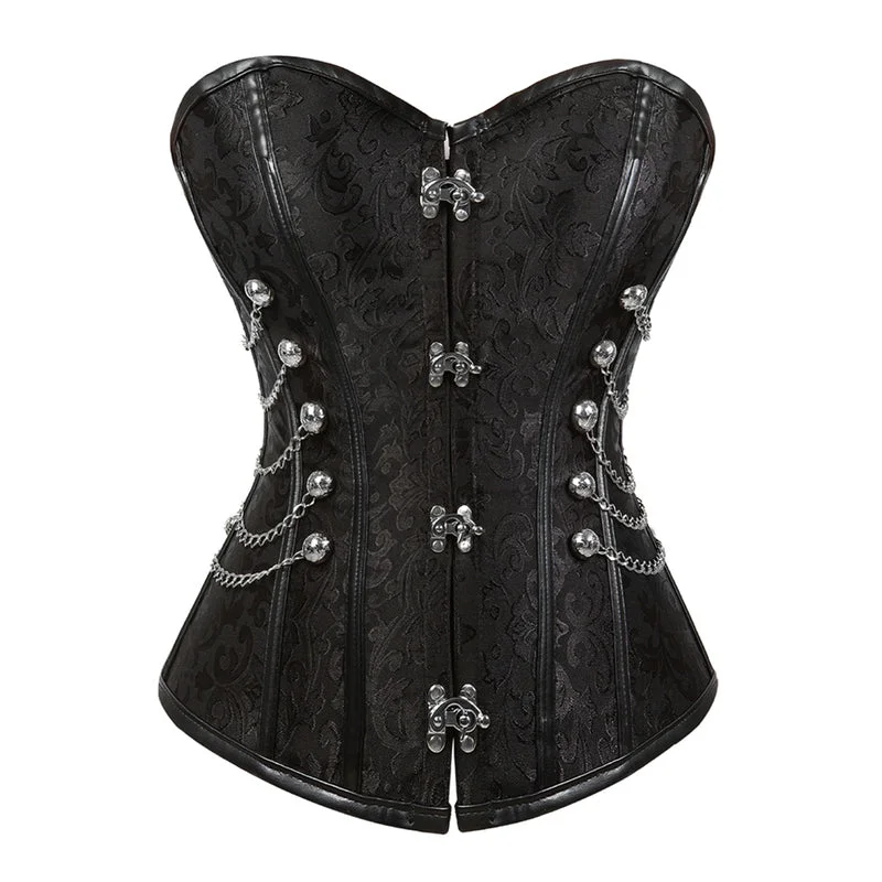 Medieval Goth Bustier Corset Top, Renaissance Prom Dress Corset,Steampunk Leather Corset