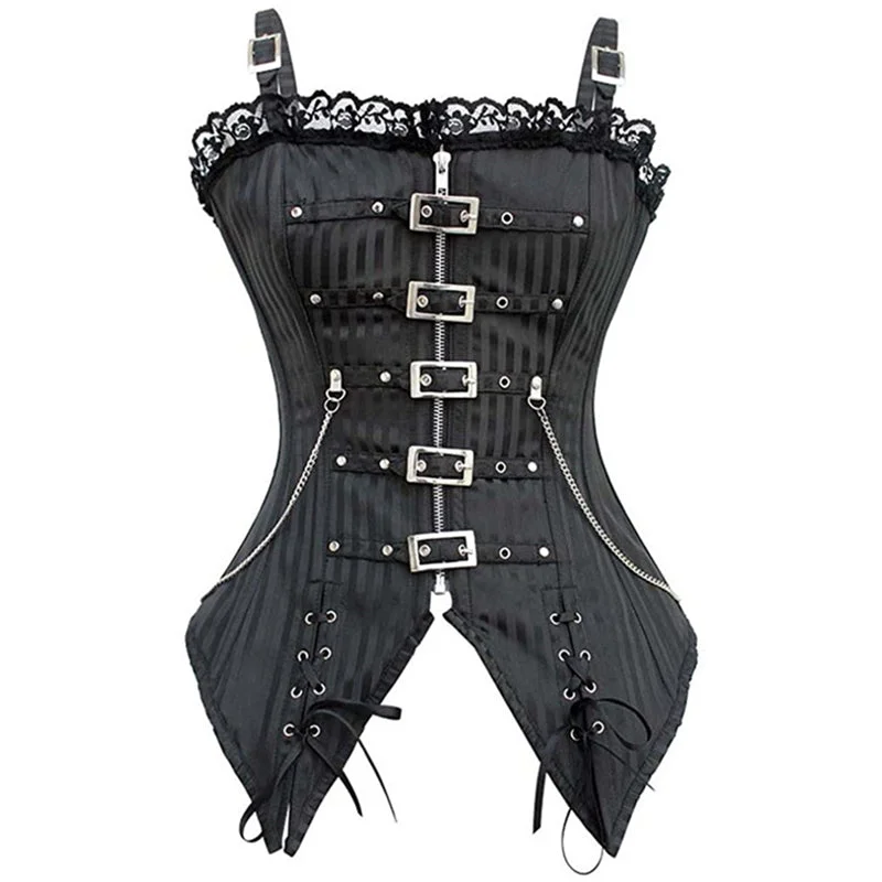 Medieval Victorian Bustier Corset Top, Renaissance Pirate Prom Dress Corset