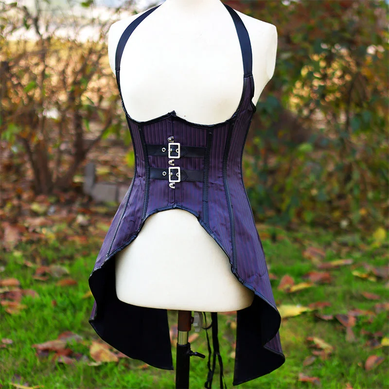 Medieval Victorian Gothic cupless Corset, Renaissance Pirate Corset Top