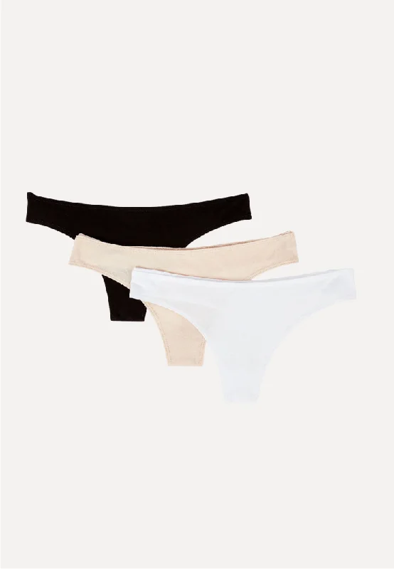 Organic Thong 3 Pack