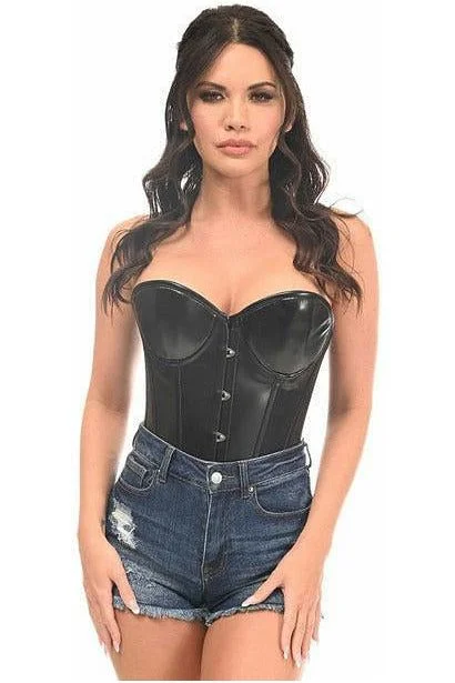 Queen Lavish Wet Look Underwire Corset