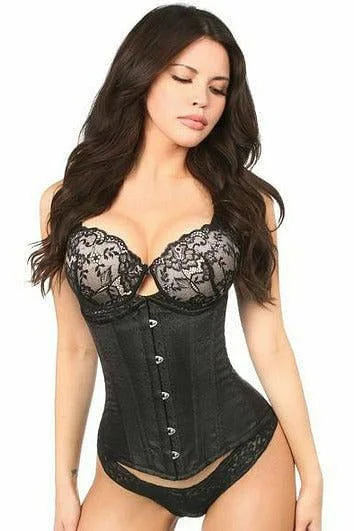 Queen Size Lavish Brocade Satin Underbust Corset