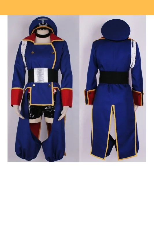 Macross Frontier Sheryl Navy Blue Uniform Cosplay Costume