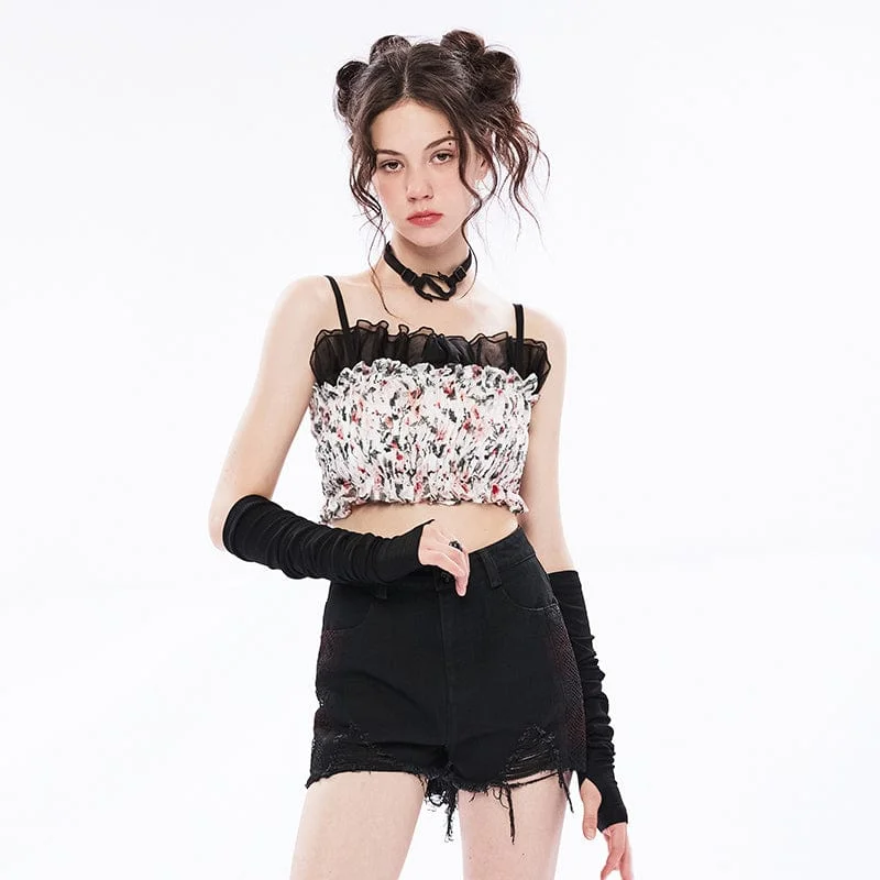 Women's Vintage Floral Lace Bustier