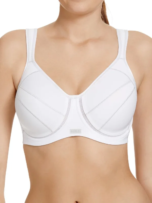 Full Support Wired Sports Bra - White