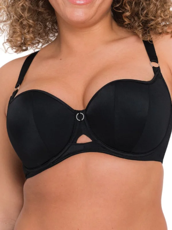 Boost Me Up Balcony Bra - Black