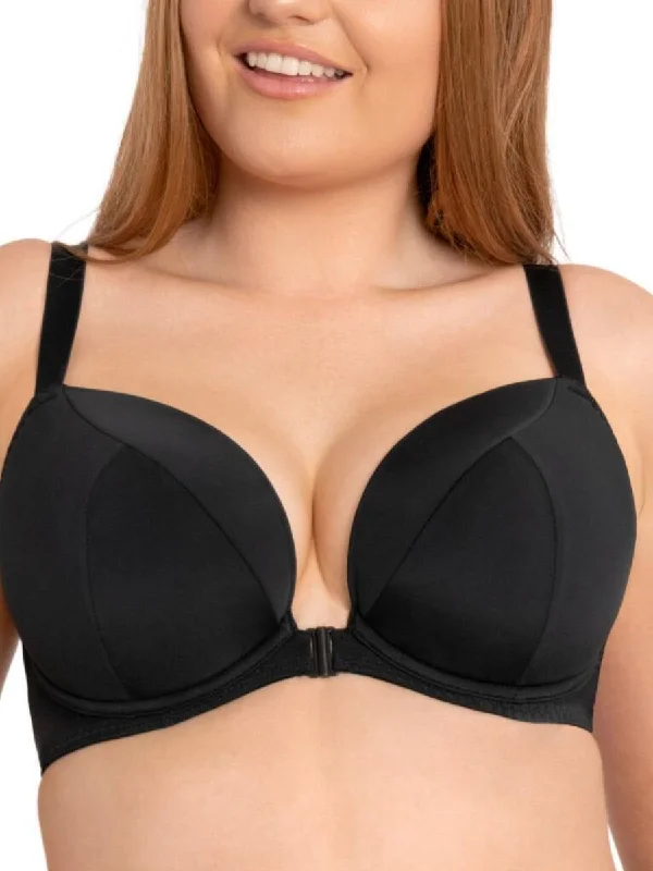 Superplunge Kiss Plunge Bra - Black