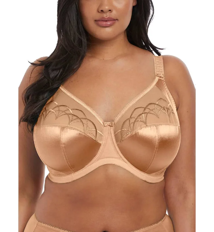 Elomi Cate Embroidered Full Cup Banded Underwire Bra (4030) - Hazel