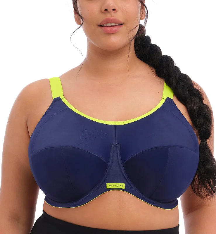 Elomi Energise J-Hook Underwire Sports Bra (8041) - Navy