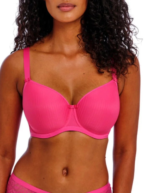 Idol Moulded Balcony Bra - Hot Pink