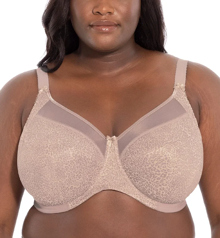 Goddess Kayla Support Underwire Bra (6162) - Taupe Leopard