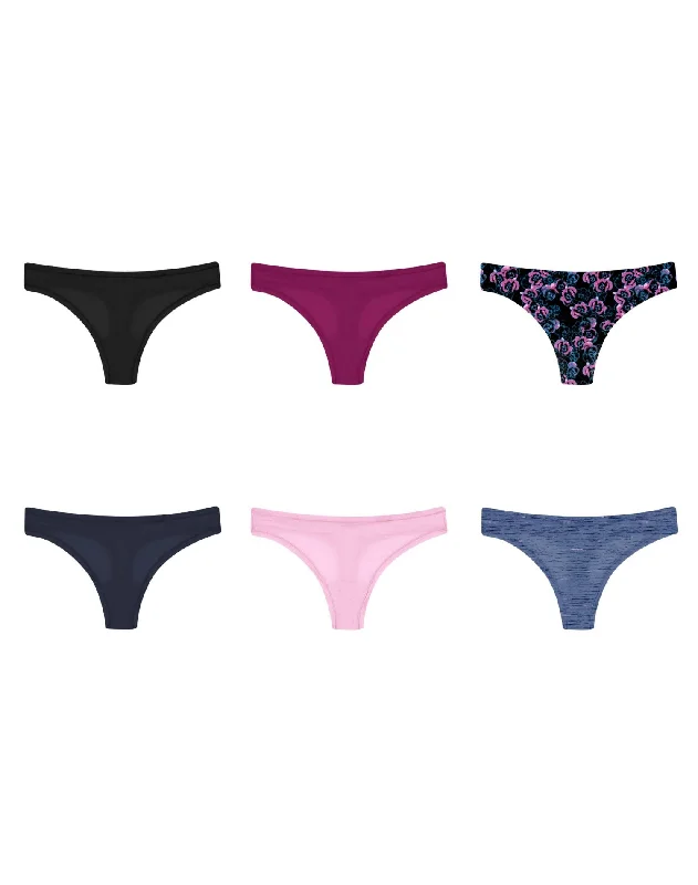 Hanes Womens Comfort Flex Fit Thong 6-Pack