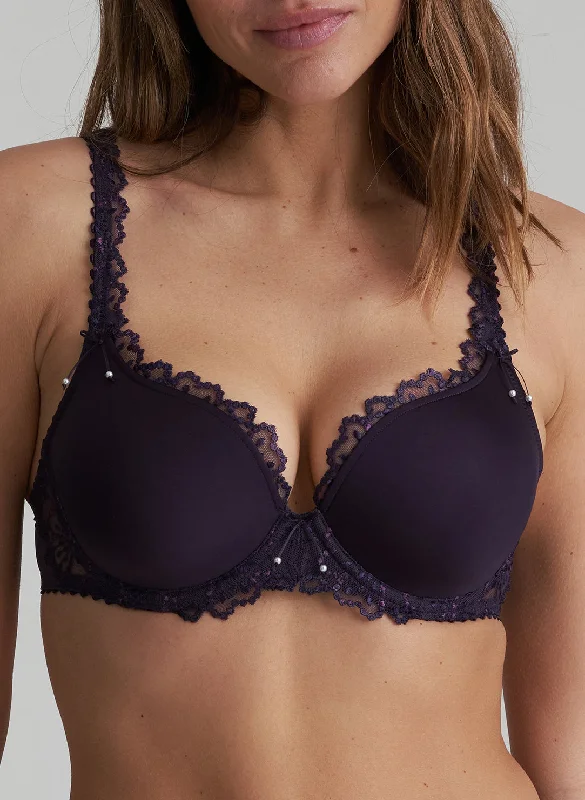 Jane Amethyst Padded Bra Heartshape