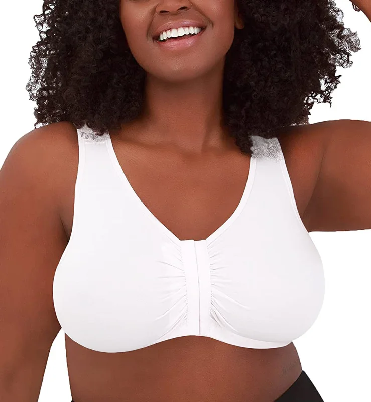 Leading Lady Laurel Seamless Comfort Front Closure Bra (119) - White