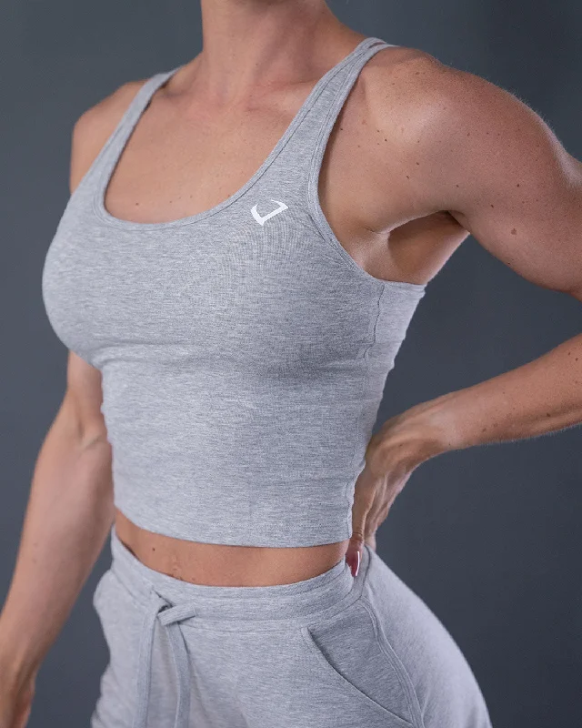 Loungerie Crop Top Light Grey