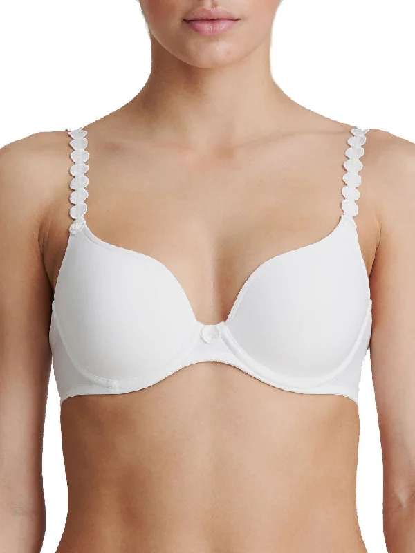 Tom Padded Heartshape Bra - White