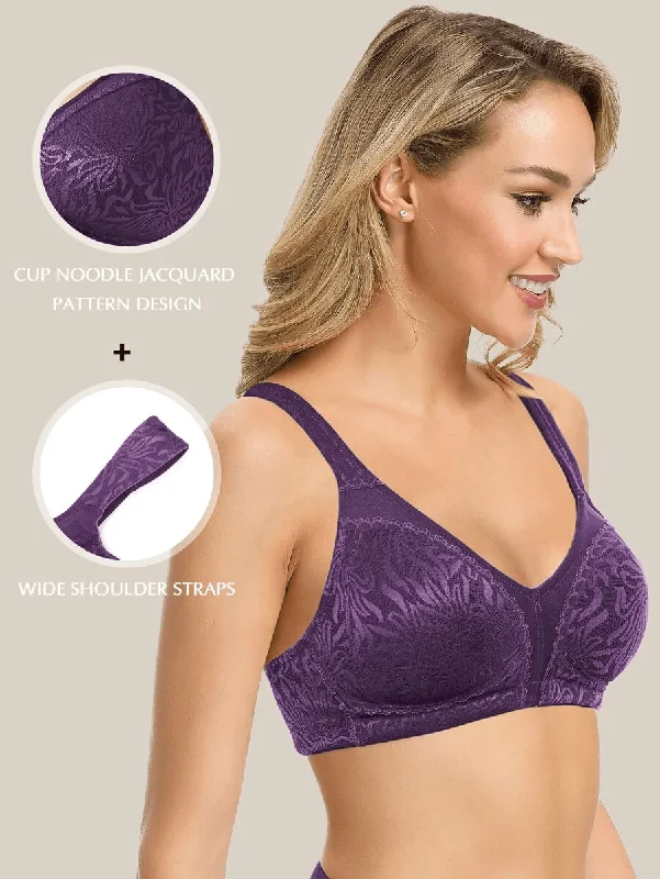 Minimizer Full Coverage Bra Non Padded- Wire-free Purple