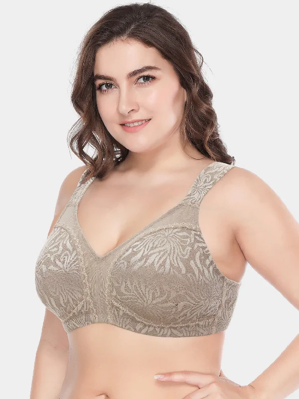 Minimizer Non Padded Wirefree Plus Size Bra Toffee