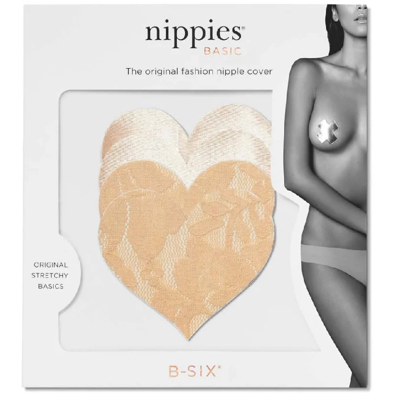 Nippies Basic Crème Heart Nipple Pasties