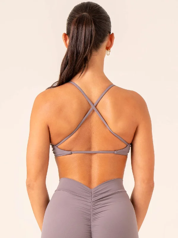 NKD Twist Sports Bra - Charcoal