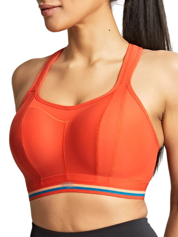 Non Wired Magnetic Racerback Sports Bra - Sunrise Orange