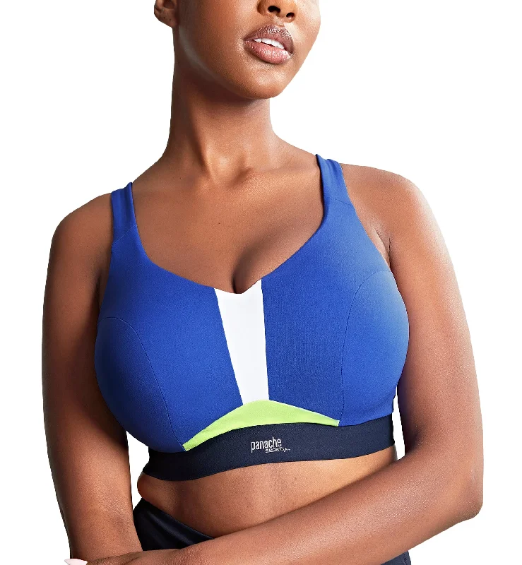 Panache Endurance Ultra Perform Non-padded Underwire Sports Bra (5022) - Blue