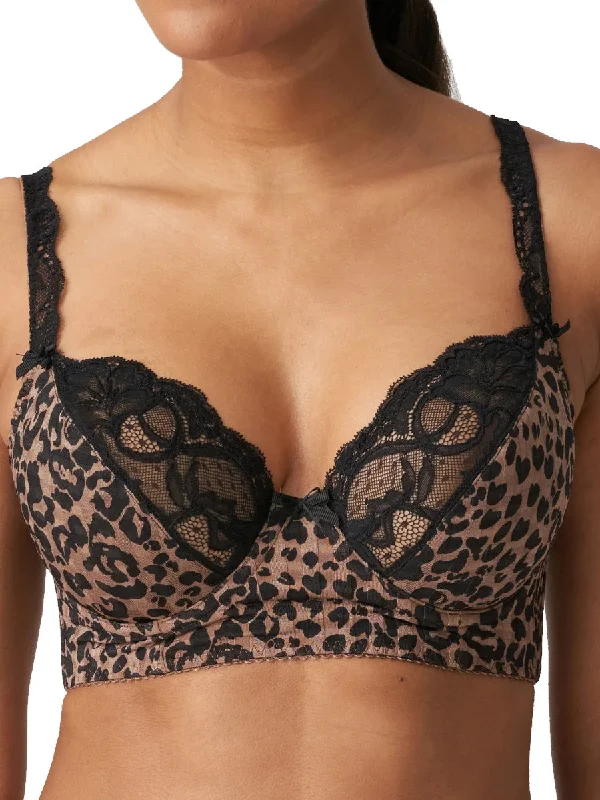 Madison Plunge Longline Bra - Bronze