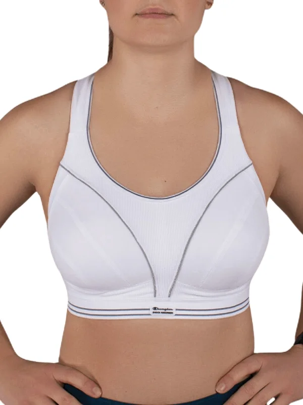 Ultimate Run Sports Bra - White/Silver