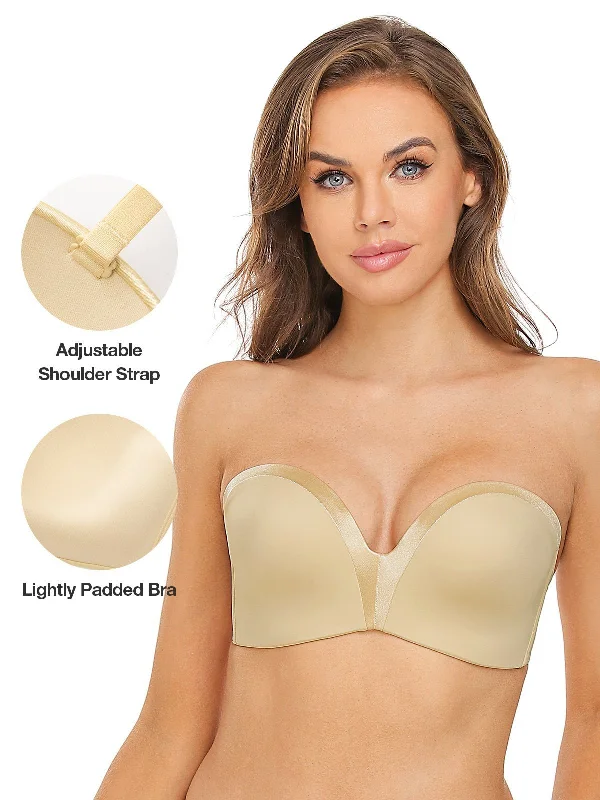 Strapless Wirefree Multiway Push Up Bra Nude