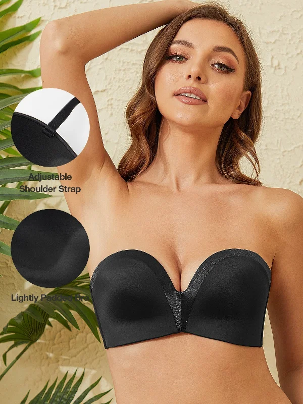 Strapless Wirefree Multiway Push Up Bra Black