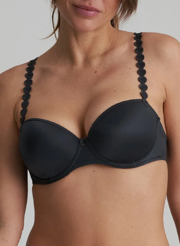 Tom Graphite Grey Padded Balcony Bra